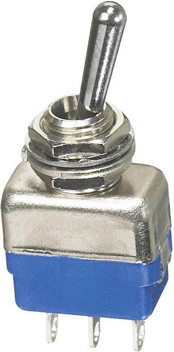 Image du produit APEM Interrupteur à levier 2 x On/Off/On 250 V/AC 2 A permanent/0/permanent