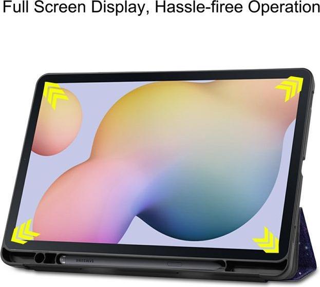 Actual product image MU Style Triple folding cover with pattern (Galaxy Tab S7)