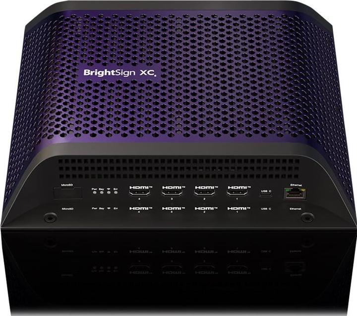 BrightSign XC4055 Digital Signage Media Player (8K Player, 4x HDMI Out, Elite HTML, 3D Graphics, Web