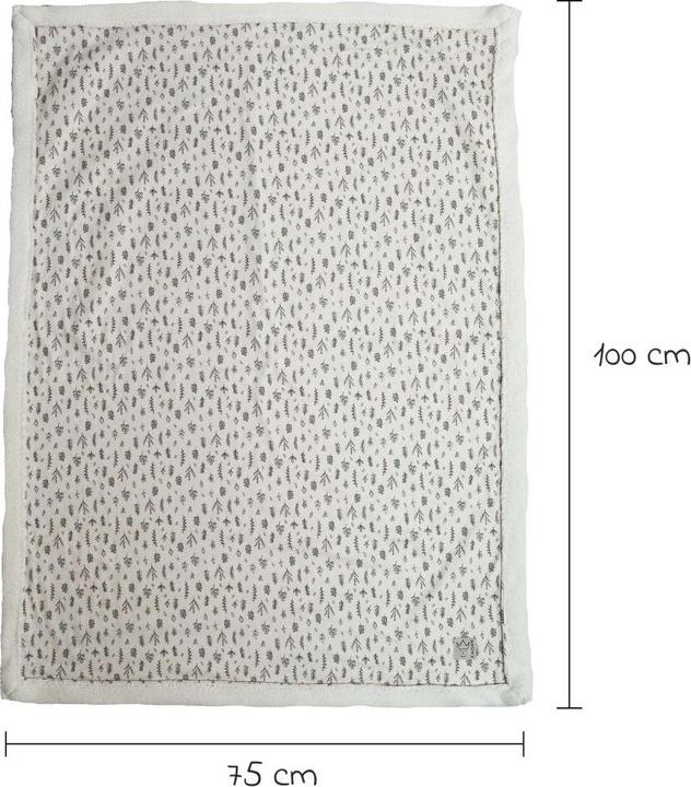 Actual product image Kaiser Kuscheldecken Babydecke Winter Jersey - Leave (75 x 100 cm)