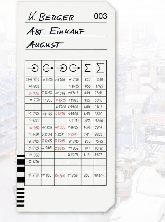 Produktbild Bürk Stempelkarten