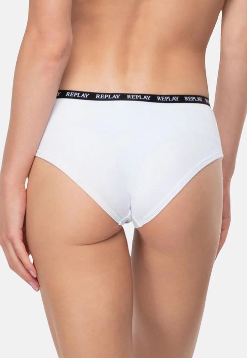 Image du produit Replay Unterhose Damen-Slip mit Logo-Bund 2er Pack (M, lot de 2)