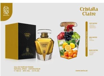 Actual product image Nylaa Cristalla Claire Eau de Parfum 100ml by Perfume (Eau de parfum, 100 ml)