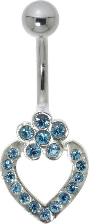 Bijouteria Bauchpiercing (Edelstahl, Silber 925, Kristall)