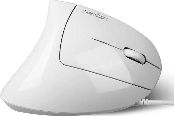 Actual product image Perixx PERIMICE-513 W Ergonomic Mouse Wired Optical White 6 buttons 1 (Cable)