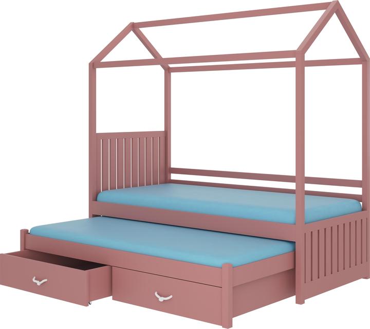 Produktbild ADRK Furniture Hausbett mit JONASZEK 200x90 Matratzen (200 x 90 cm)