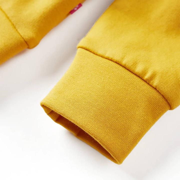 Immagine prodotto VidaXL Felpa da bambino ocra scuro 92,Materiale: 95 % cotone (92)