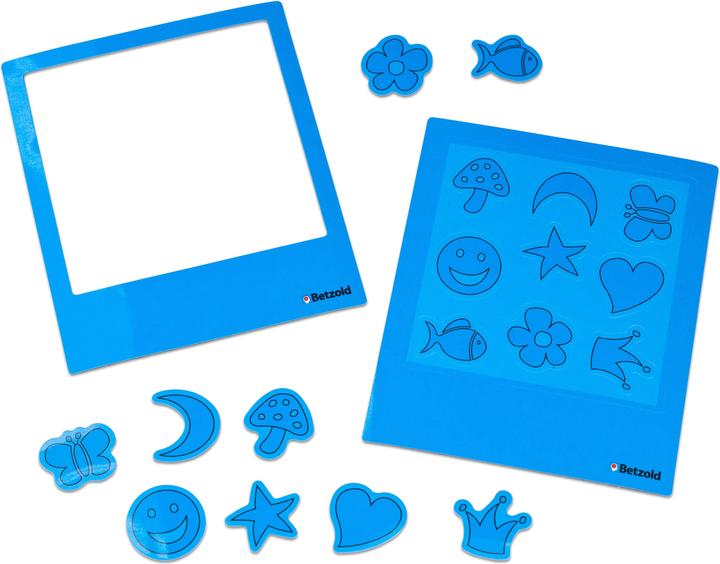 Produktbild Betzold Magnetische Bilderrahmen, 12 Stück mit Motiv-Magneten (12 x)