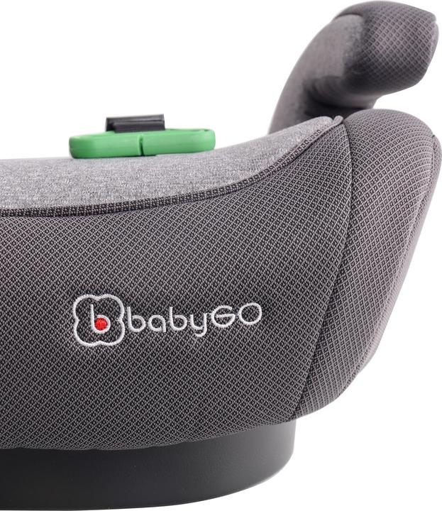 Produktbild BabyGo - Kinder-Sitzerhöhung - Bursa IV - hellgrau - Gruppe 2/3 (Kindersitzerhöhung, ECE R129/i-Size Norm)