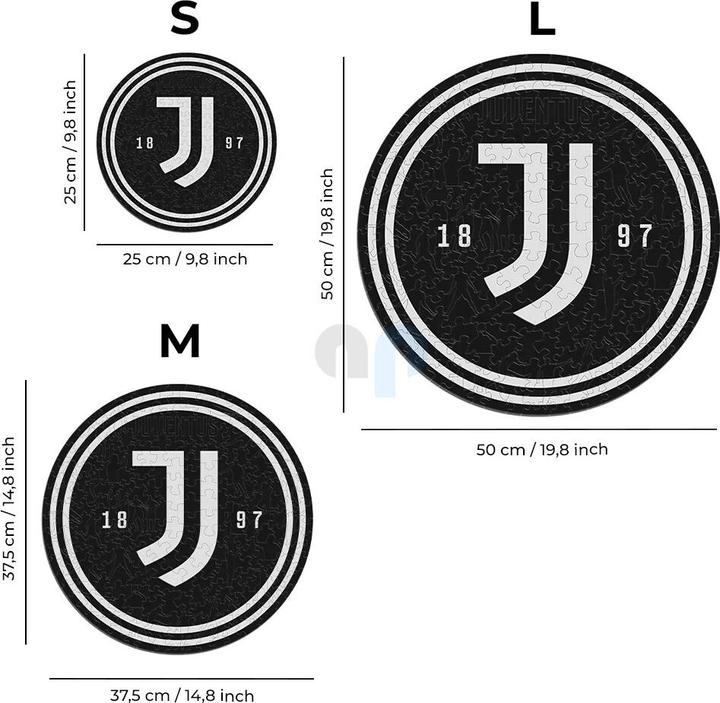 Produktbild Iconic Juventus FC - Logo - Holz Puzzle Grösse M (270 Teile) (270 Teile)