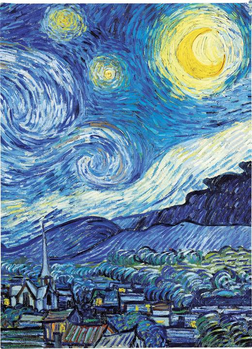 Produktbild Vincent van Gogh: The Starry Night (Foiled Quarto Journal) (18 x 24.5 cm, Liniert, Harter Einband)