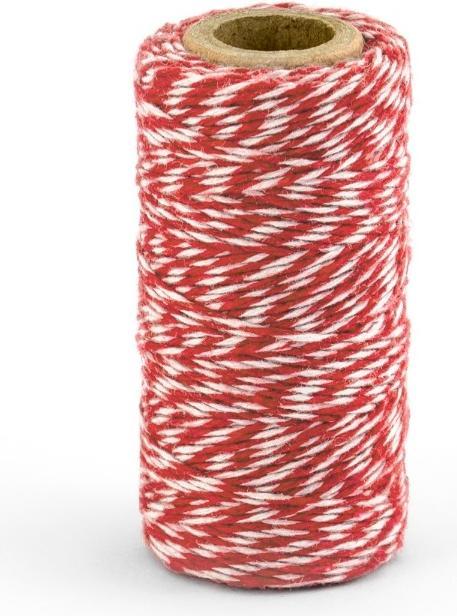 Produktbild Partydeco Schnur - Rot und Weiss (50m) (50 m)