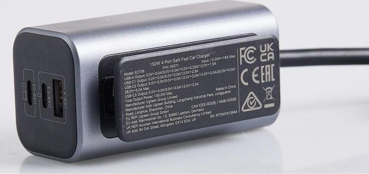 Actual product image Ugreen Car Charger