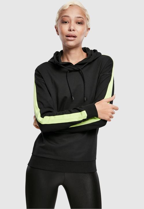 Actual product image Urban Classics Ladies Neon Shoulder Stripe Hoody (XS)