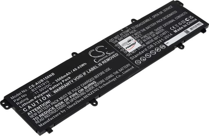 Actual product image AccuCell Battery Asus Expertbook B1 B1400ceae / B1 B1500ceae / Type B31N1915 (3500 mAh)