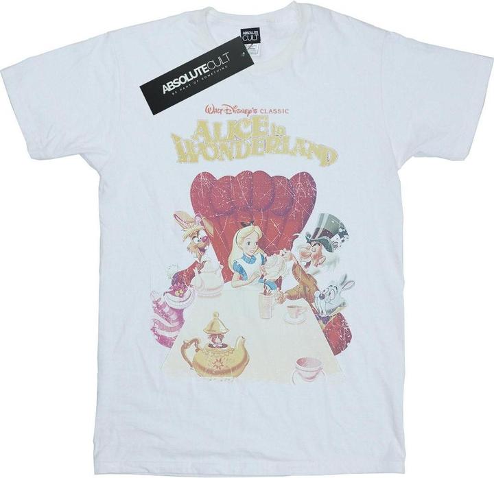 Disney Alice In Wonderland Retro Poster TShirt Mädchen