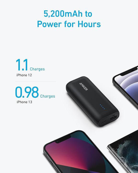 Actual product image Anker PowerCore 5K, 321, 5200mAh, Black (5200 mAh)