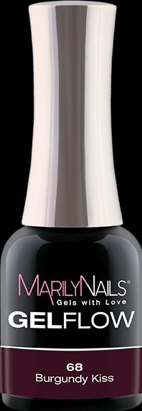 Marily Nails GELFLOW – 68 Burgundy Kiss (Burgundy Kiss, UV-Gel Lack)
