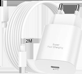 Actual product image Samsung Quick charge adapter with cable (25 W)