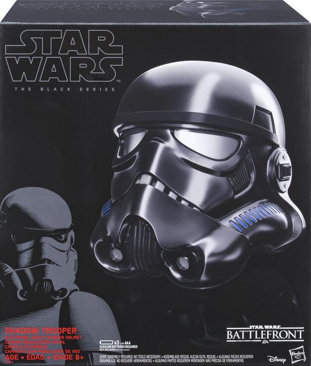 Actual product image Hasbro Star Wars The Black Series Electronic Helmet Shadow Trooper