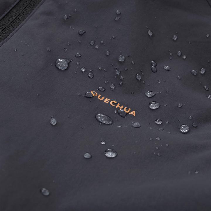 Actual product image Quechua Wanderjacke MH500 Kinder wasserdicht Gr. 122–170 Wandern grau/ocker