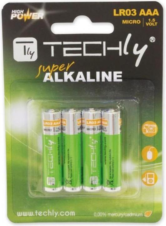 Immagine prodotto Techly 307001 Batterie alcaline (4 pz., AAA)