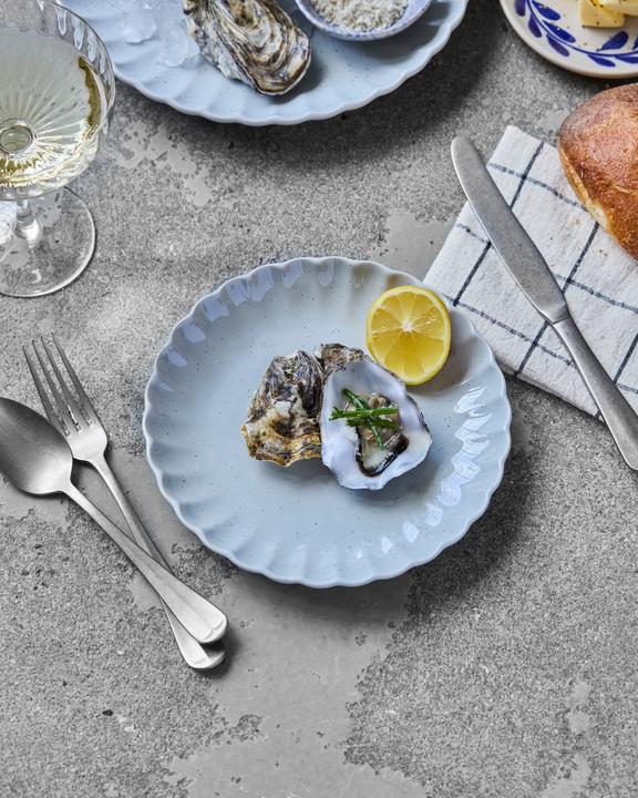Actual product image House Doctor Lunch/cake plate, HDScallop, Light blue