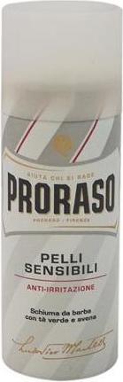 Actual product image Proraso Shaving Foam Sensitive Green Tea 50ml (50 ml, Shaving cream)