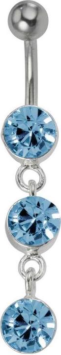 Bijouteria Bauchpiercing (Edelstahl, Silber 925, Kristall)