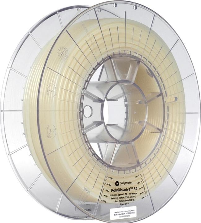 Actual product image Polymaker PolyDissolve S2 - Natural - 2.85mm (PVA, 2.85 mm, 500 g, Beige)