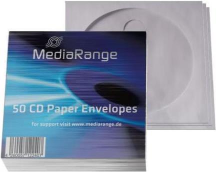 Produktbild MediaRange CD/DVD Papierhüllen mit Sichtfenster