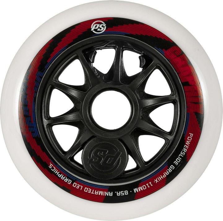 Produktbild Powerslide Skateboard Wheels Graphix Without LED 2023 (110 mm, 85A)