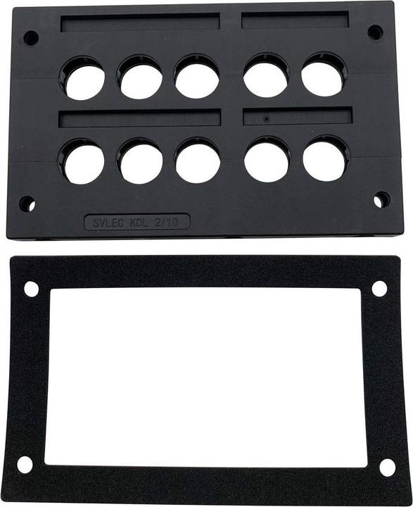 Immagine prodotto Tru Components TC-KDL 2/10 Striscia passacavo Ø di serraggio (max.) 16 mm PA Sch (Foro cavo, 14.60 cm)