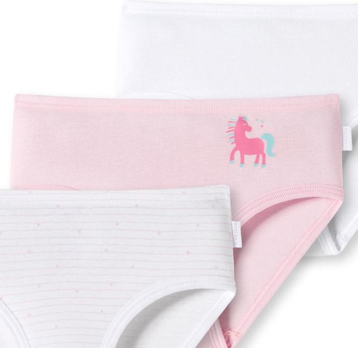 Immagine prodotto Schiesser 3 confezioni di slip / mutande per bambine in cotone biologico a coste sottili (140, confezione da 3)