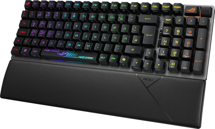 Actual product image ASUS Tastatur ROG Strix Scope II 96 RX Wireless BLK (DE, Wireless)