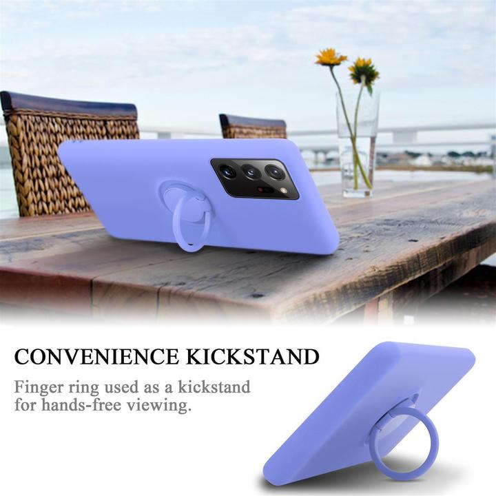 Productafbeelding Cadorabo TPU Vloeibare Ring Silicone Hoesje (Samsung Galaxy Note 20 Ultra)