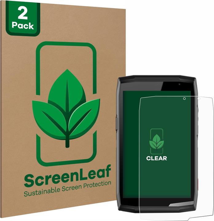 Produktbild ScreenLeaf Schutzfolie nachhaltiger Displayschutz Displayschutzfolie Folie Klar Transparent (2 Stück, Core T5)