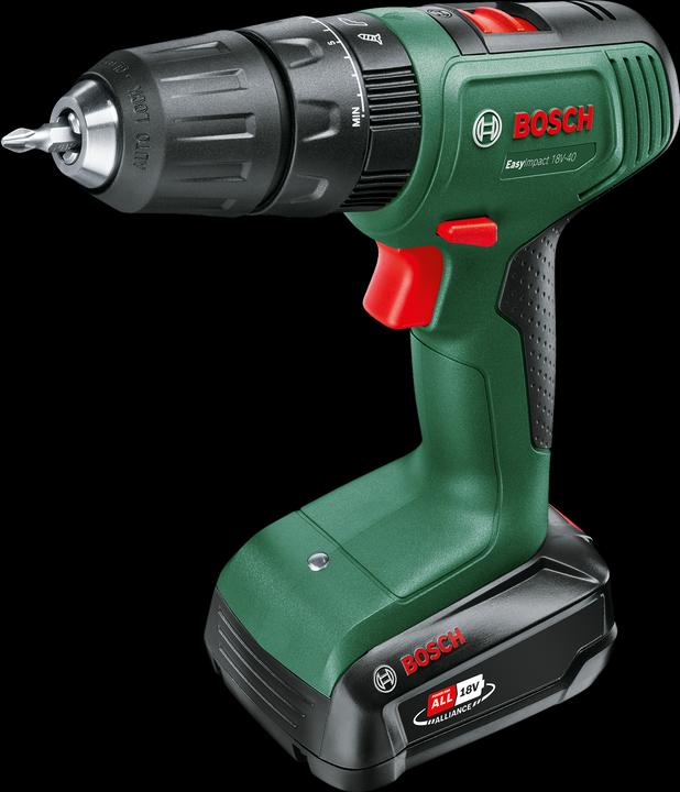 1 x rechargeable battery PBA 18V 1.5Ah, Double screwdriver bit, AL 18V-20 charger, Carrying cases