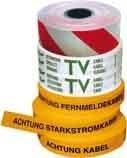 Actual product image CellPack Route tape a 250m roll 145864 "Attention telecommunication cable" 40mm wide (40 mm)