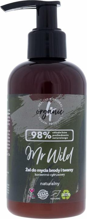 4Organic Mr Wild Beard and Face Wash G (Gel, 200 ml)
