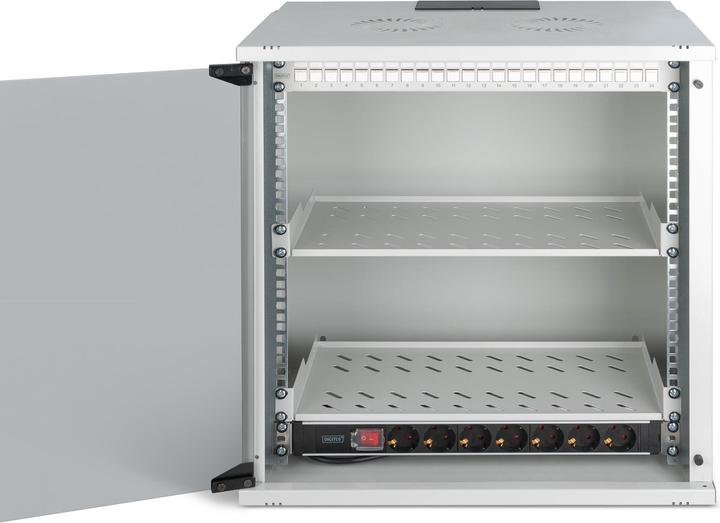 Produktbild Digitus 19" Netzwerk-Set, 12HE Wandgehäuse und Zubehör, gr SOHO PRO Version (19 Zoll Rack)