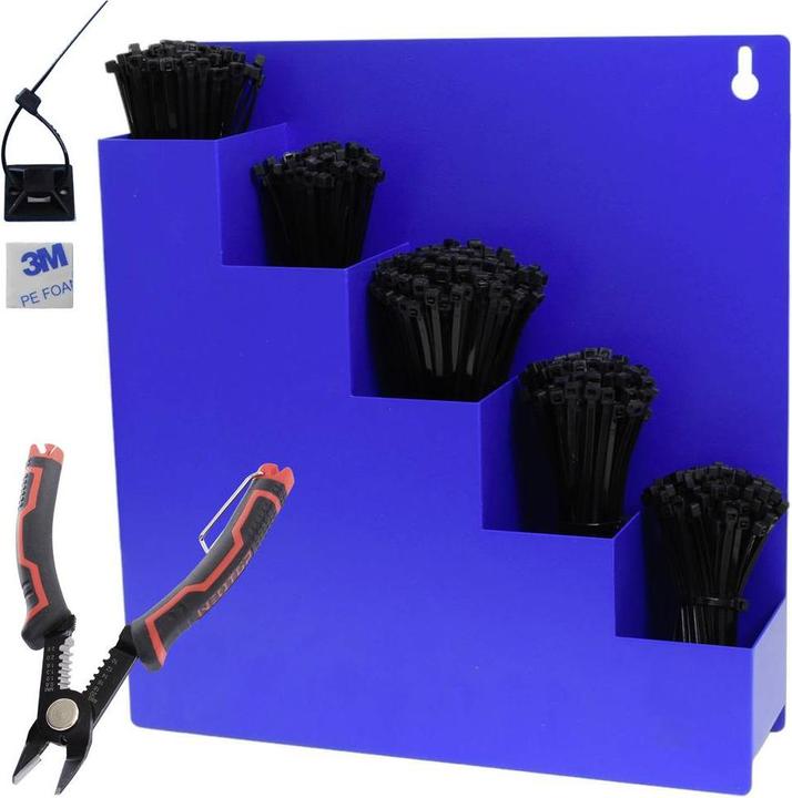 Produktbild Quadrios 23CA255 23CA255 Kabelbinder-Sortiment Schwarz 1022 Teile (100 mm, 1 Stk.)