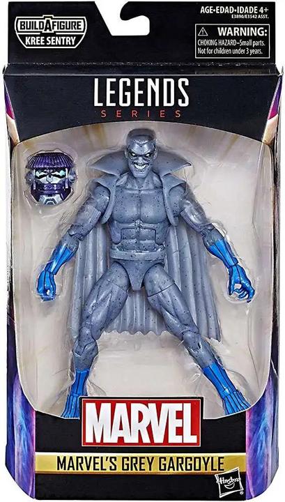 Actual product image Hasbro Captain Marvel Marvel Legends Kree Series Grey Gargoyle Action Figure