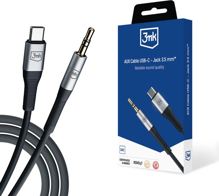 3MK USB C — 3.5mm Klinke (1 m, Jack 3,5 mm (AUX))
