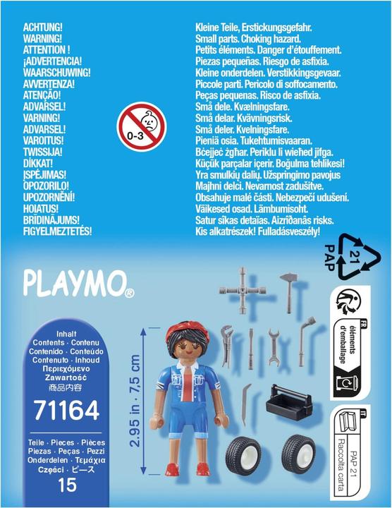 Image du produit Playmobil 71164 Mécanicien (71164, Playmobil Special Plus)