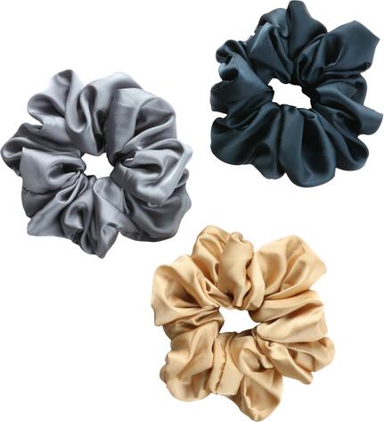 Trisa Fashion Grosses Scrunchy Iceblau, Gold, Petrol 3 Stk. (Haargummi)