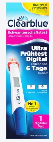 Actual product image Clearblue Pregnancy test, 1 piece (1 x)