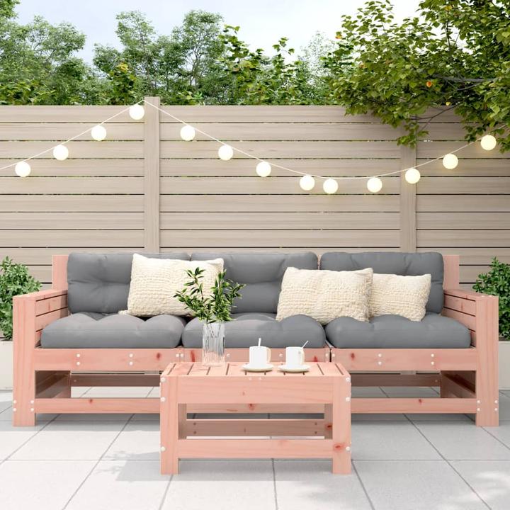 Produktbild VidaXL Gartensofa mit Armlehne und Beistelltisch