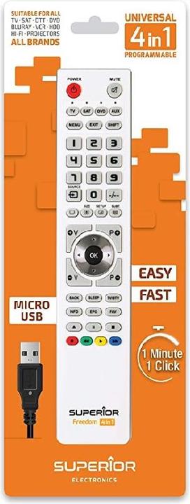Actual product image Superior Freedom-4/1 (Universal remote control, Infrared)