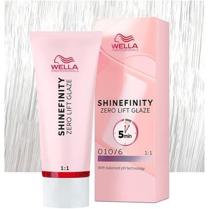 Immagine prodotto Wella Shinefinity Zero Lift Glaze Lavender Flash 010/6 60ml - Colore per capelli demi-permanente (6, 010)